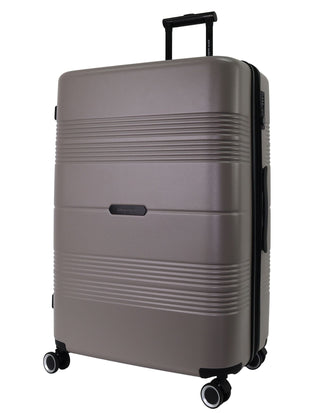 Hard Shell Luggage Taupe / Check-In (Large) / Hard Luggage PC 4031L TAU Pierre Cardin 80cm LARGE Travel Hard Shell Suitcase in Taupe