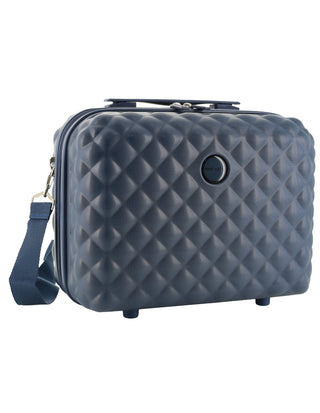 Hard Shell Luggage PC 3938CB TEAL+PC3761 Pierre Cardin CABIN Teal Hard Shell Luggage with Mini Beauty Case Set + Assorted Leather Tag