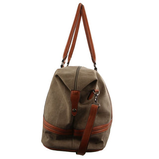 Overnight Bag Brown / Nylon/Canvas PC 2578 BRN Pierre Cardin Canvas Overnight Bag in Brown