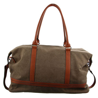 Overnight Bag Brown / Nylon/Canvas PC 2578 BRN Pierre Cardin Canvas Overnight Bag in Brown