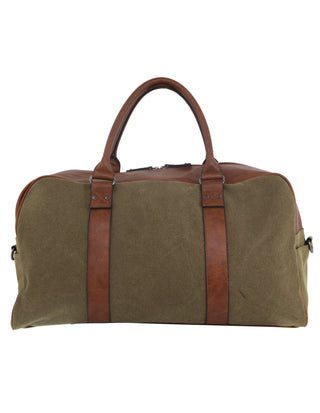 Overnight Bag Brown / Nylon/Canvas PC 2887 BRN Pierre Cardin Canvas Overnight Bag in Brown