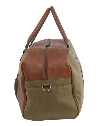 Overnight Bag Brown / Nylon/Canvas PC 2887 BRN Pierre Cardin Canvas Overnight Bag in Brown