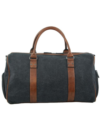 Duffel Bag Black / Canvas PC 2581 BLK Pierre Cardin Canvas Overnight Duffel Bag in Black