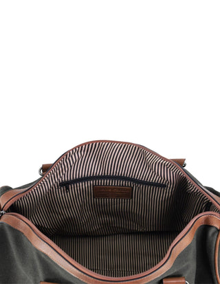 Duffel Bag Black / Canvas PC 2581 BLK Pierre Cardin Canvas Overnight Duffel Bag in Black