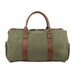 Duffle Bag Brown / Canvas PC 2581 BRN Pierre Cardin Canvas Overnight Duffle Bag in Brown