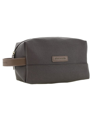 Toiletry Bag Charcoal / Coated canvas (PU finish) PC 4155 CHARC Pierre Cardin Coated Canvas Travel Toiletry Bag in Charcoal