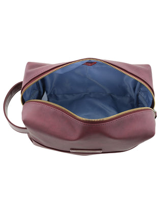 Toiletry Bag Wine / Coated canvas (PU finish) PC 4155 WINE Pierre Cardin Coated Canvas Travel Toiletry Bag in Wine