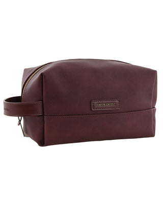 Toiletry Bag Wine / Coated canvas (PU finish) PC 4155 WINE Pierre Cardin Coated Canvas Travel Toiletry Bag in Wine