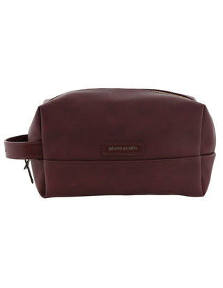 Toiletry Bag Wine / Coated canvas (PU finish) PC 4155 WINE Pierre Cardin Coated Canvas Travel Toiletry Bag in Wine