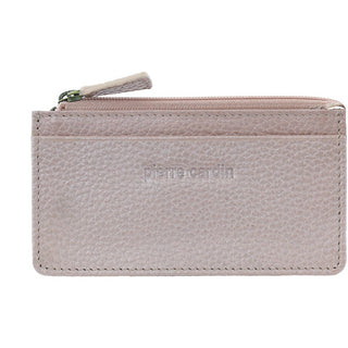 Coin Purse Pearl / Leather PC 2277 PEARL Pierre Cardin Coin Purse with Keyring in Pearl