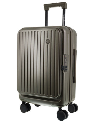Hard Shell Luggage Khaki / Carry-On (Small) / Polypropylene PC 4169C KHAKI Pierre Cardin Escapade 55cm CABIN Hard Shell Case in Khaki