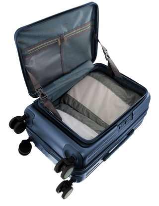 Hard Shell Luggage Steel / Carry-On (Small) / Polypropylene PC 4169C STEEL Pierre Cardin Escapade 55cm CABIN Hard Shell Case in Steel