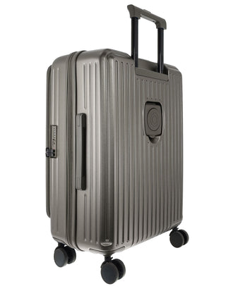 Hard Shell Luggage Pewter / Check-In (Medium) / Polypropylene PC 4169M PUTR Pierre Cardin Escapade 67cm MEDIUM Hard Shell Case in Pewter