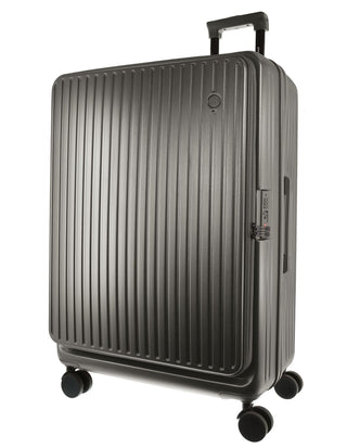 Hard Shell Luggage Pewter / Check-In (Large) / Polypropylene PC 4169L PUTR Pierre Cardin Escapade 81cm LARGE Hard Shell Case in Pewter