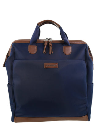 Backpack Navy / Nylon/Vegan Leather PC 4106 NAVY Pierre Cardin Euro Backpack Carry On in Navy