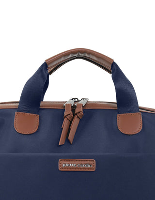 Backpack Navy / Nylon/Vegan Leather PC 4106 NAVY Pierre Cardin Euro Backpack Carry On in Navy