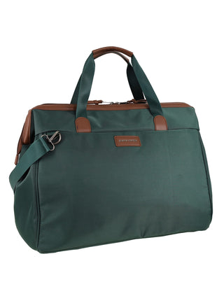 Overnight Bag Olive / Nylon/Vegan Leather PC 4108 OLIVE Pierre Cardin Euro Overnighter Carry On in Olive