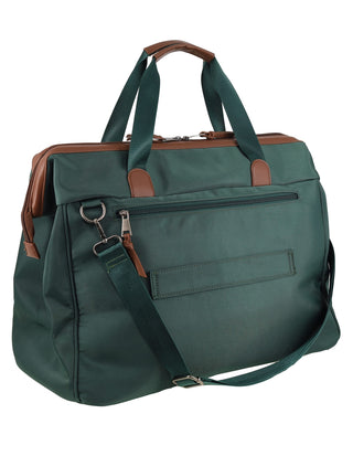 Overnight Bag Olive / Nylon/Vegan Leather PC 4108 OLIVE Pierre Cardin Euro Overnighter Carry On in Olive