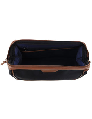 Toiletry Bag Black / Nylon/Vegan Leather PC 4128 BLACK Pierre Cardin Euro Toiletry Bag in Black