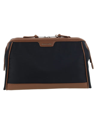 Toiletry Bag Black / Nylon/Vegan Leather PC 4128 BLACK Pierre Cardin Euro Toiletry Bag in Black