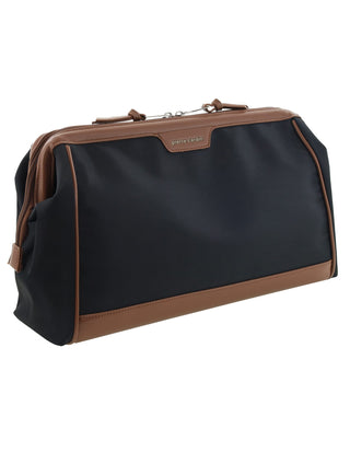 Toiletry Bag Black / Nylon/Vegan Leather PC 4128 BLACK Pierre Cardin Euro Toiletry Bag in Black