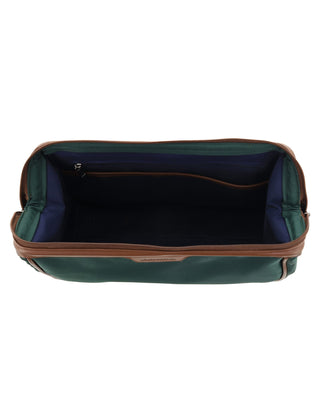 Toiletry Bag Olive / Nylon/Vegan Leather PC 4128 OLIVE Pierre Cardin Euro Toiletry Bag in Olive