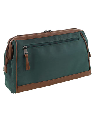 Toiletry Bag Olive / Nylon/Vegan Leather PC 4128 OLIVE Pierre Cardin Euro Toiletry Bag in Olive
