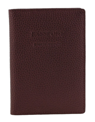 Wallets Burgundy / Leather PC 3909 BURG Pierre Cardin Geniune Leather Passport Wallet Cover in Burgundy