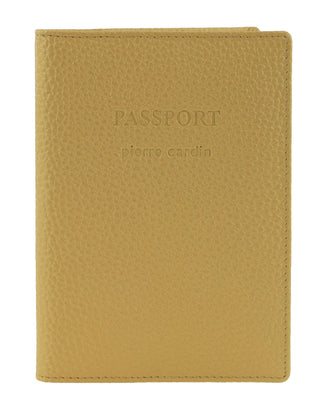 Wallets Gold / Leather PC 3909 GOLD Pierre Cardin Geniune Leather Passport Wallet Cover in Gold