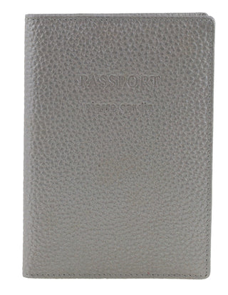 Wallets Silver / Leather PC 3909 SLVR Pierre Cardin Geniune Leather Passport Wallet Cover in Silver