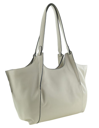 Shoulder/Tote Bag Bone / Leather PC 4138 BONE Pierre Cardin Genuine Italian Leather Shoulder Bag in Bone