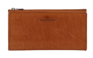 Leather Wallet Cognac / Leather PC 9130 COGN Pierre Cardin Genuine Ladies Leather Bi-Fold Wallet in Cognac