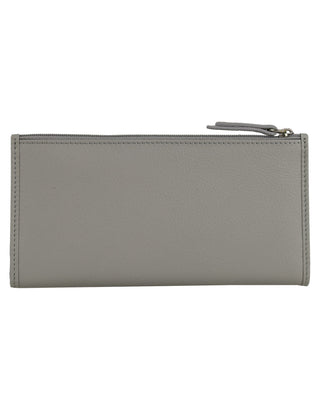 Bi-Fold Wallet Grey / Leather PC 9130 GREY Pierre Cardin Genuine Ladies Leather Bi-Fold Wallet in Grey