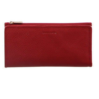 Leather Wallet Red / Leather PC 9130 RED Pierre Cardin Genuine Ladies Leather Bi-Fold Wallet in Red