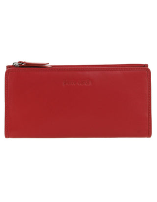 Leather Wallet Red / Leather PC 9130 RED Pierre Cardin Genuine Ladies Leather Bi-Fold Wallet in Red