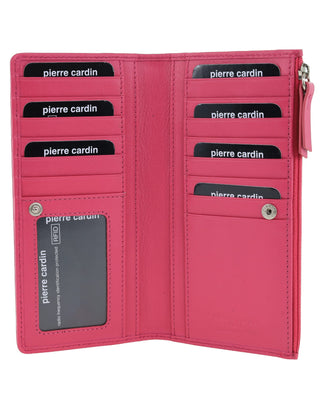 Ladies Wallet Rose / Leather PC 9130 ROSE Pierre Cardin Genuine Ladies Leather Bi-Fold Wallet in Rose