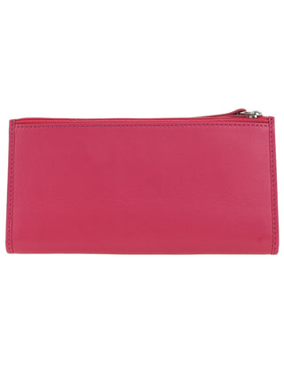 Leather Wallet Rose / Leather PC 9130 ROSE Pierre Cardin Genuine Ladies Leather Bi-Fold Wallet in Rose
