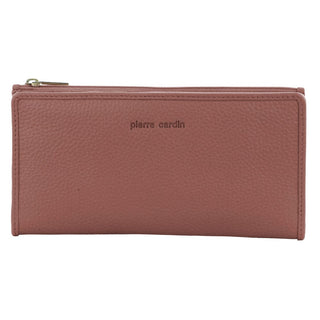 Leather Wallet Rose / Leather PC 9130 ROSE Pierre Cardin Genuine Ladies Leather Bi-Fold Wallet in Rose