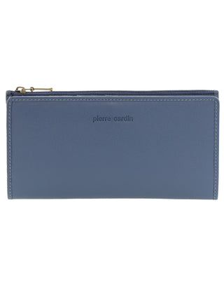 Leather Wallet Teal / Leather PC 9130 TEAL Pierre Cardin Genuine Ladies Leather Bi-Fold Wallet in Teal