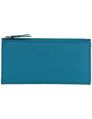 Leather Wallet Turquoise / Leather PC 9130 TRQ Pierre Cardin Genuine Ladies Leather Bi-Fold Wallet in Turquoise