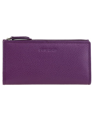 Bi-Fold Wallet Violet / Leather PC 9130 VIOLET Pierre Cardin Genuine Ladies Leather Bi-Fold Wallet in Violet