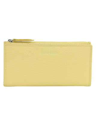 Bi-Fold Wallet Yellow / Leather PC 9130 YELL Pierre Cardin Genuine Ladies Leather Bi-Fold Wallet in Yellow