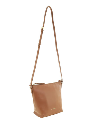 Crossbody Bag Chocolate / Leather PC 4144 CHOCO Pierre Cardin Genuine Leather Bucket Crossbody Bag in Chocolate