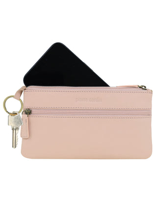 Coin Purse Blush / Leather PC 1488 BLSH Pierre Cardin Genuine Leather Coin Purse in Blush