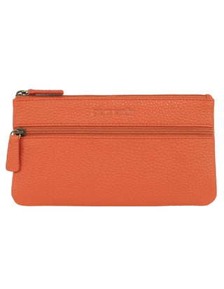 Coin Purse Orange / Leather PC 1488 ORA Pierre Cardin Genuine Leather Coin Purse in Orange