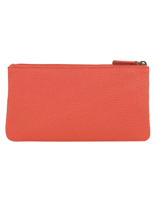 Coin Purse Tangerine / Leather PC 1488 TANGERINE Pierre Cardin Genuine Leather Coin Purse in Tangerine