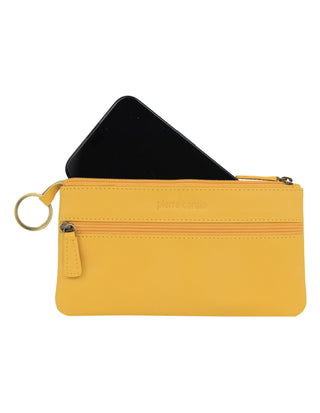 Coin Purse Yellow / Leather PC 1488 YELL Pierre Cardin Genuine Leather Coin Purse in Yellow