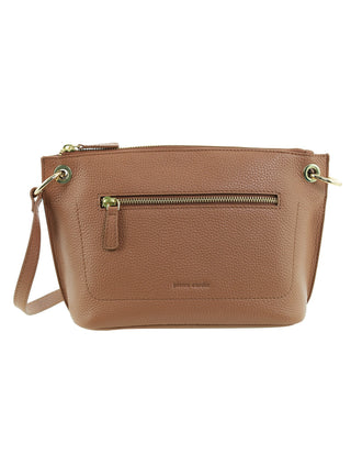 Crossbody Bag Chocolate / Leather PC 4146 CHOCO Pierre Cardin Genuine Leather Crossbody Bag in Chocolate