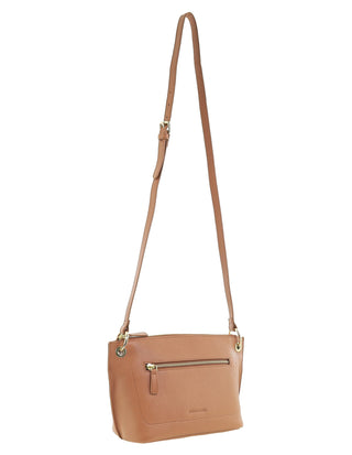 Crossbody Bag Chocolate / Leather PC 4146 CHOCO Pierre Cardin Genuine Leather Crossbody Bag in Chocolate