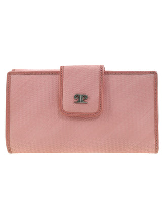 BI-Fold Wallet Pink / Leather PC 11422 PINK Pierre Cardin Genuine Leather Ladies Bi-Fold Wallet in Pink